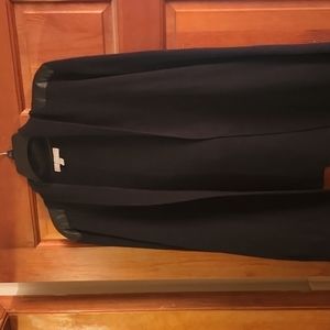 EUC Banana Republic Faux Leather Sweater Coat/Blazer